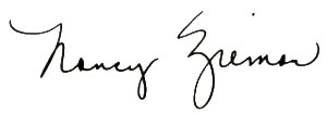 Nancy Zieman Signature