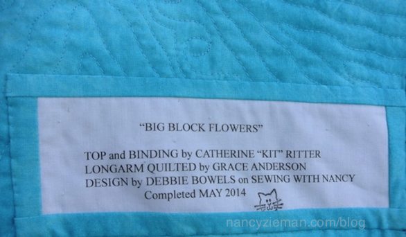 BQ3 Quilt Block pattern sewn by Kit Ritter featured on Nancy Zieman's Blog