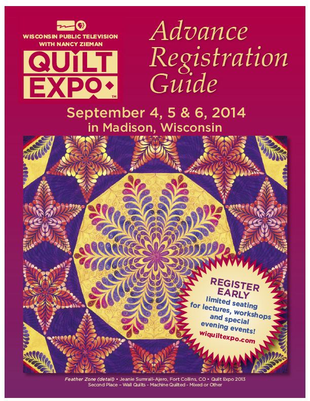 2014 Quilt Expo Advance Registration Guide Cover