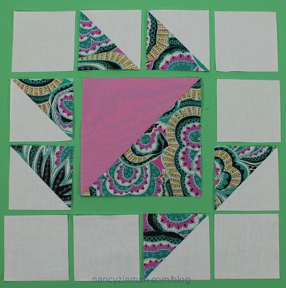 How to make 1/2-square triangles by Nancy Zieman