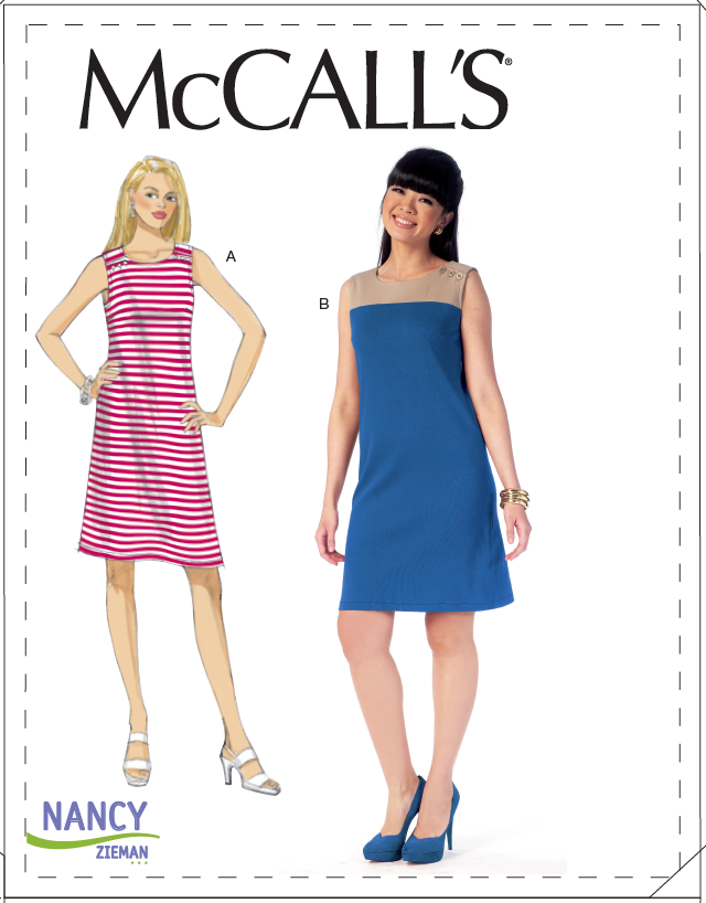 Nancy Zieman Knit Dress Pattern McCalls M7152