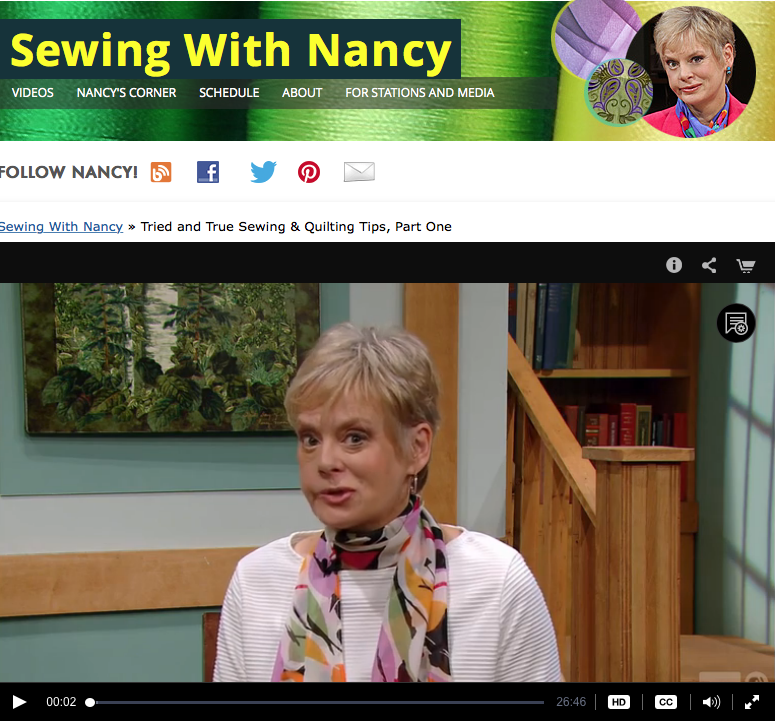 50 Tried and True Sewing & Quilting Tips on Sewing With Nancy by Nancy Zieman and Friends