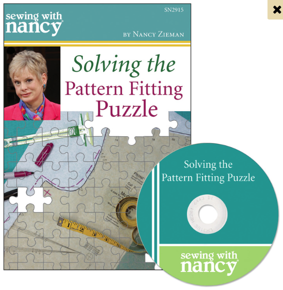 Solving the Pattern Fitting Puzzle DVD by Nancy Zieman of TV's Sewing With Nancy PBS Show