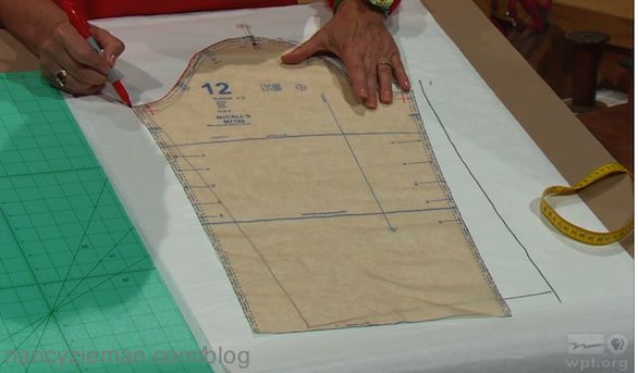 Nancy Zieman shows how to fit a sewing pattern in Solving the Pattern Fitting Puzzle, as seen on the Sewing With Nancy TV Show on PBS.