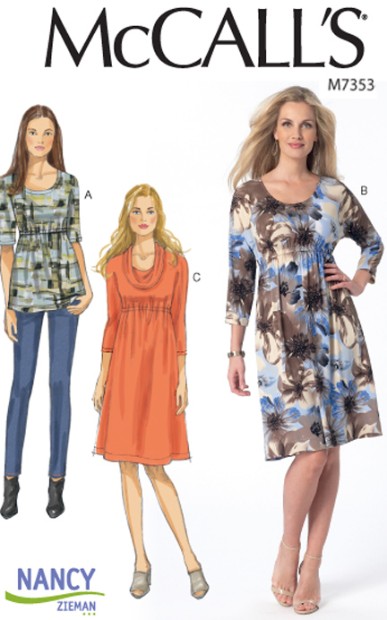 Nancy Zieman The Blog - New McCall's Spring Knit Dress and Top