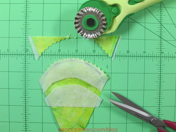 How to sew a hearts and gizzards quilt block. Nancy Zieman/Sewing With Nancy