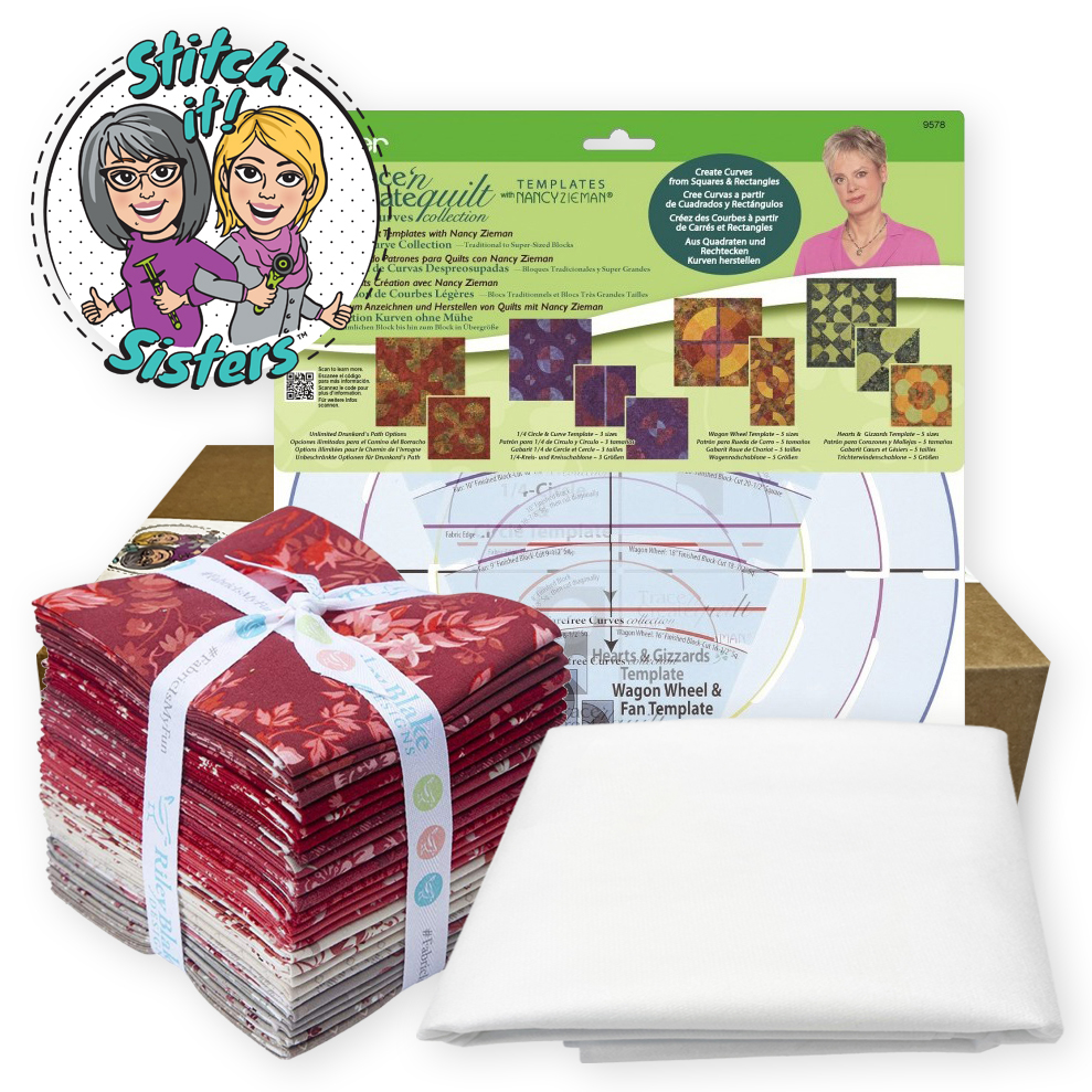 Deals Bundle package for HeidiBB quilting templates mostly used for curved and piece