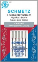 Schmetz Chrome Embroidery Needles Size 90/14 available at ShopNZP.com Schmetz Chrome Embroidery Needles Size 90/14 available at ShopNZP.com