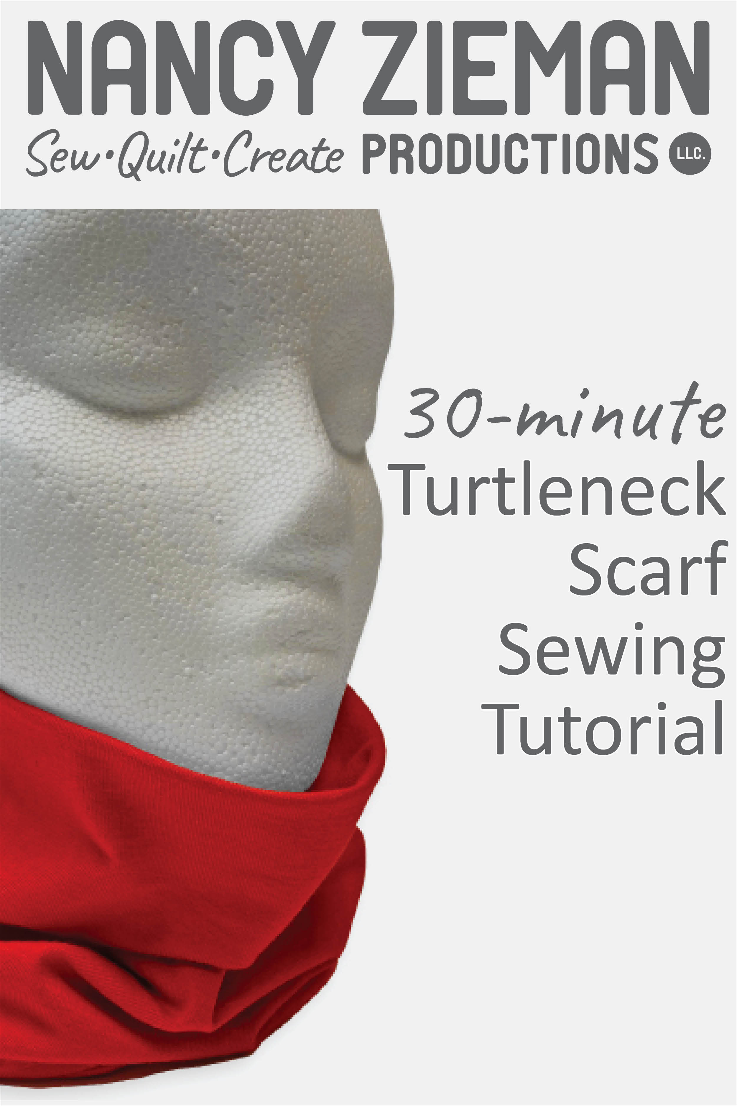 Turtleneck Scarf Sewing Tutorial by The Nancy Zieman Productions Team at the NZP Blog