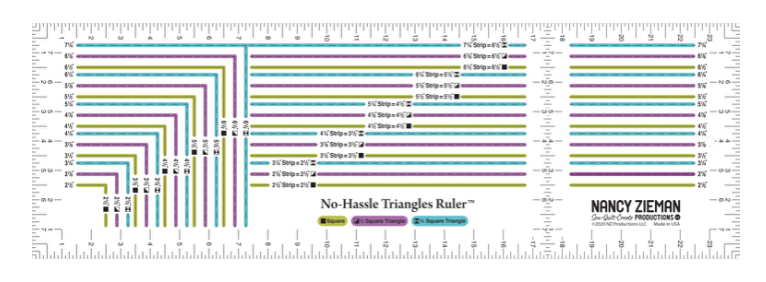 NEW! No-Hassle Triangles Ruler by Nancy Zieman Productions Available at ShopNZP.com