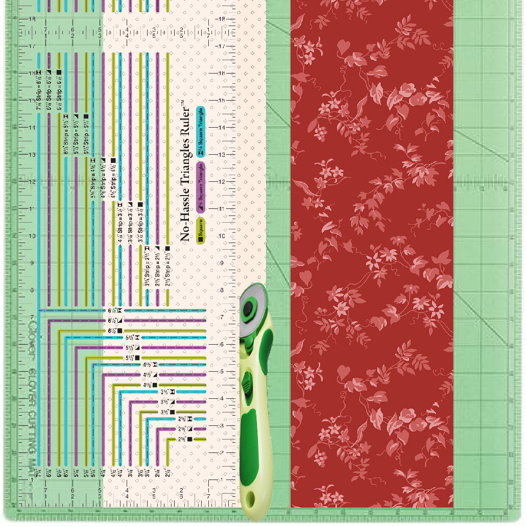 NEW! No-Hassle Triangles Ruler by Nancy Zieman Productions Available at ShopNZP.com 