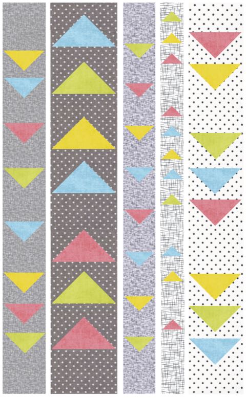 S!S 101 Modern Floating Triangles Wall or Hanging Table Runner Sewing Tutorial