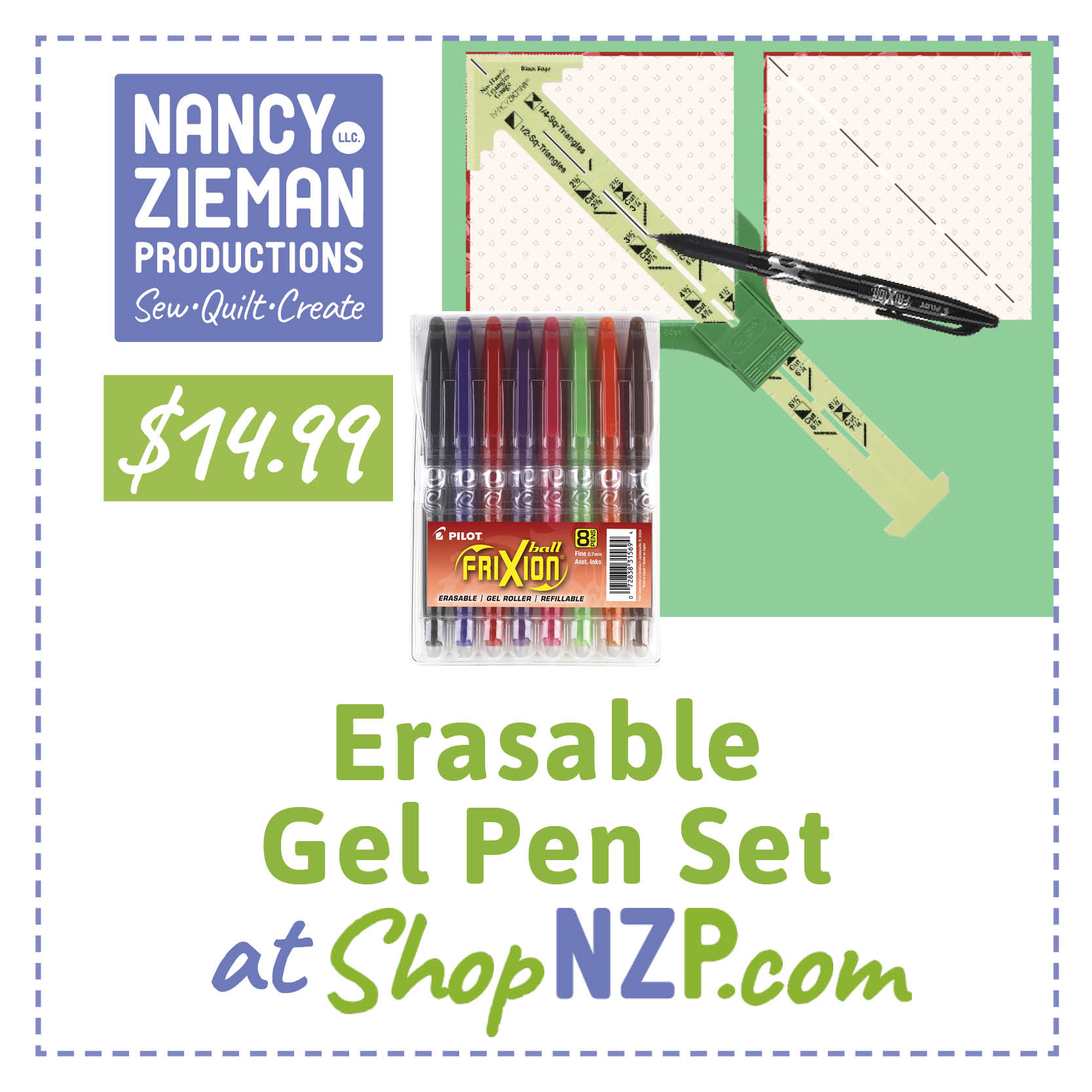Erasable Gel Frixion Pen Set available at ShopNZP.com