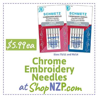 Chrome Embroidery Needles at ShopNZP.com