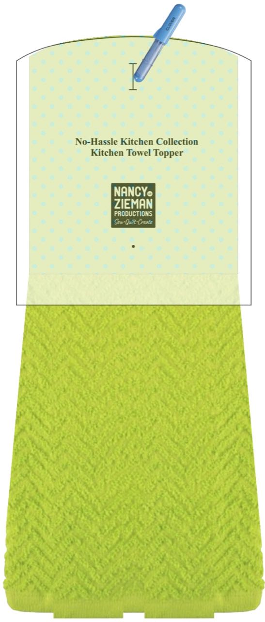 No-Hassle Kitchen Towel Topper Sewing Tutorial at the Nancy Zieman Productions Blog Featuring Wildflower Boutique Fabrics by Riley Blake Designs