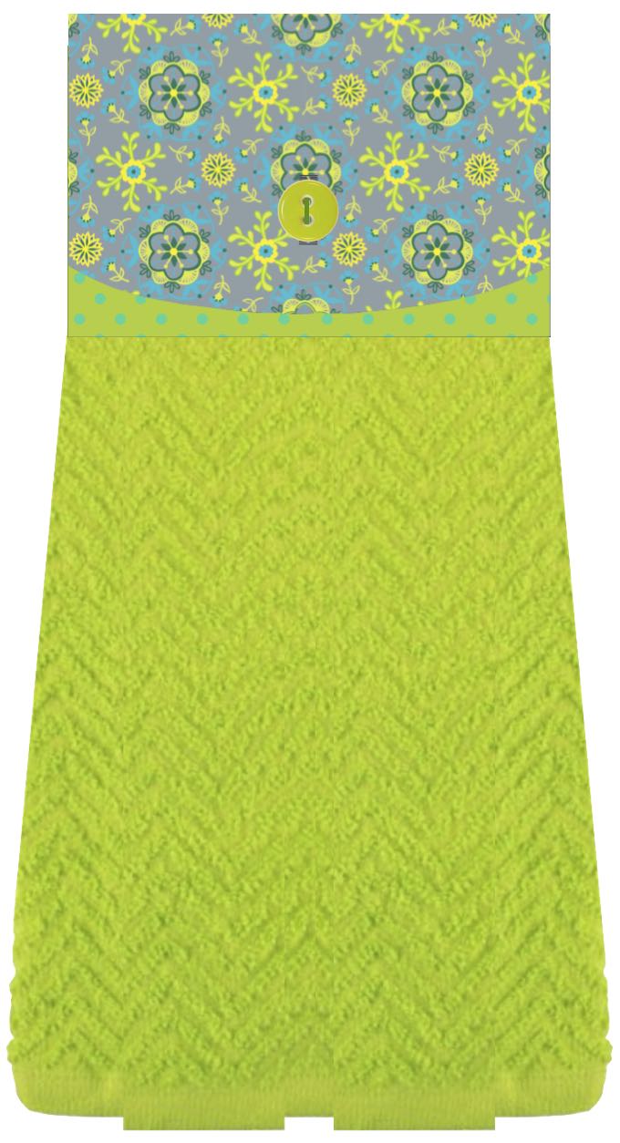 No-Hassle Kitchen Towel Topper Sewing Tutorial at the Nancy Zieman Productions Blog Featuring Wildflower Boutique Fabrics by Riley Blake Designs