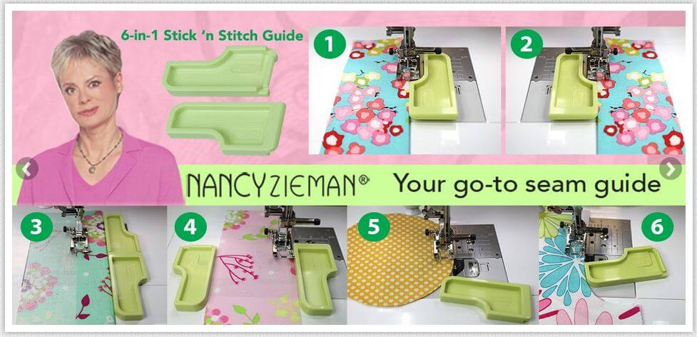 Clover 6 in 1 Stick'n Stitch Guide by Nancy Zieman