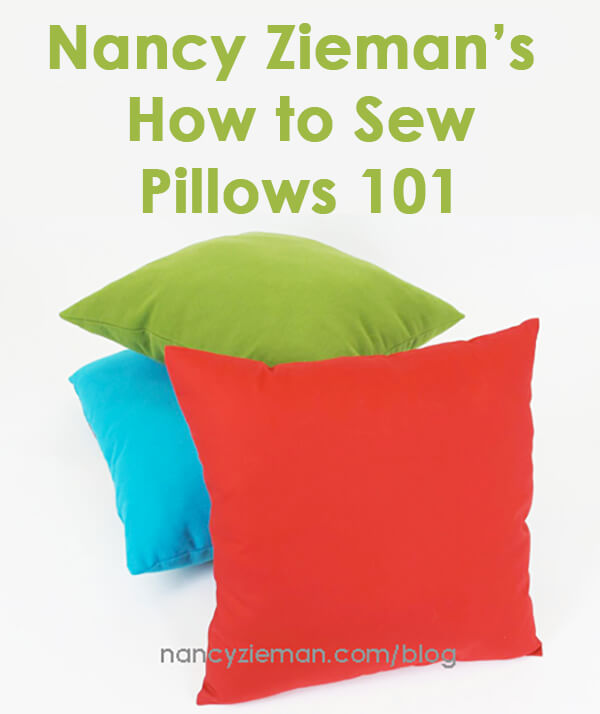 How to Sew Pillows by Nancy Zieman | Sewing With Nancy