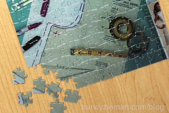 Solving the Pattern Fitting Puzzle TV Show by Nancy Zieman