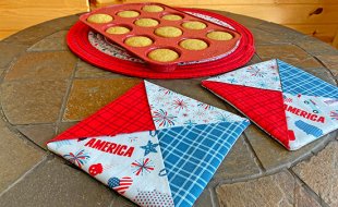 Patriotic Folded Hot Pad Sewing Tutorial at Nancy Zieman Productions Blog