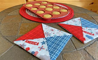 Patriotic Folded Hot Pad Sewing Tutorial at Nancy Zieman Productions Blog