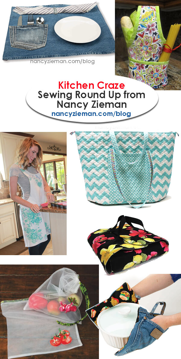 Kitchen Craze Sewing Round Up  by Nancy Zieman | Sewing With Nancy | Sewing Project Tutorials