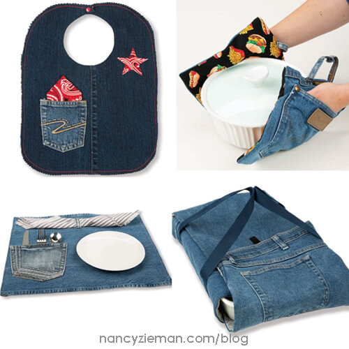 Creating my way to Success: Pot holders from jeans pockets - a