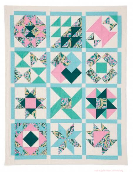 Easy Quilt Blocks using Half Square Triangles – Little Fabric Shop