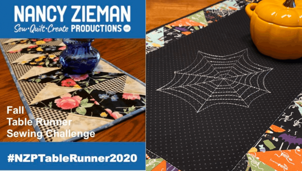 Halloween Table Runner Sewing Tutorial at The Nancy Zieman Productions Blog