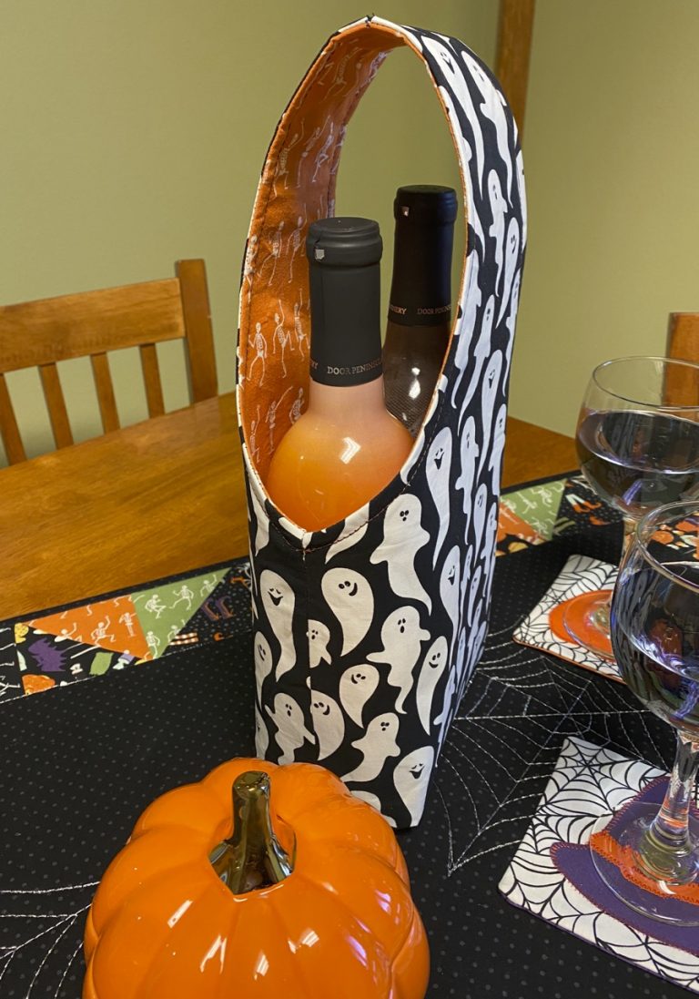 Nancy Zieman The Blog - Halloween Wine Tote Sewing Tutorial