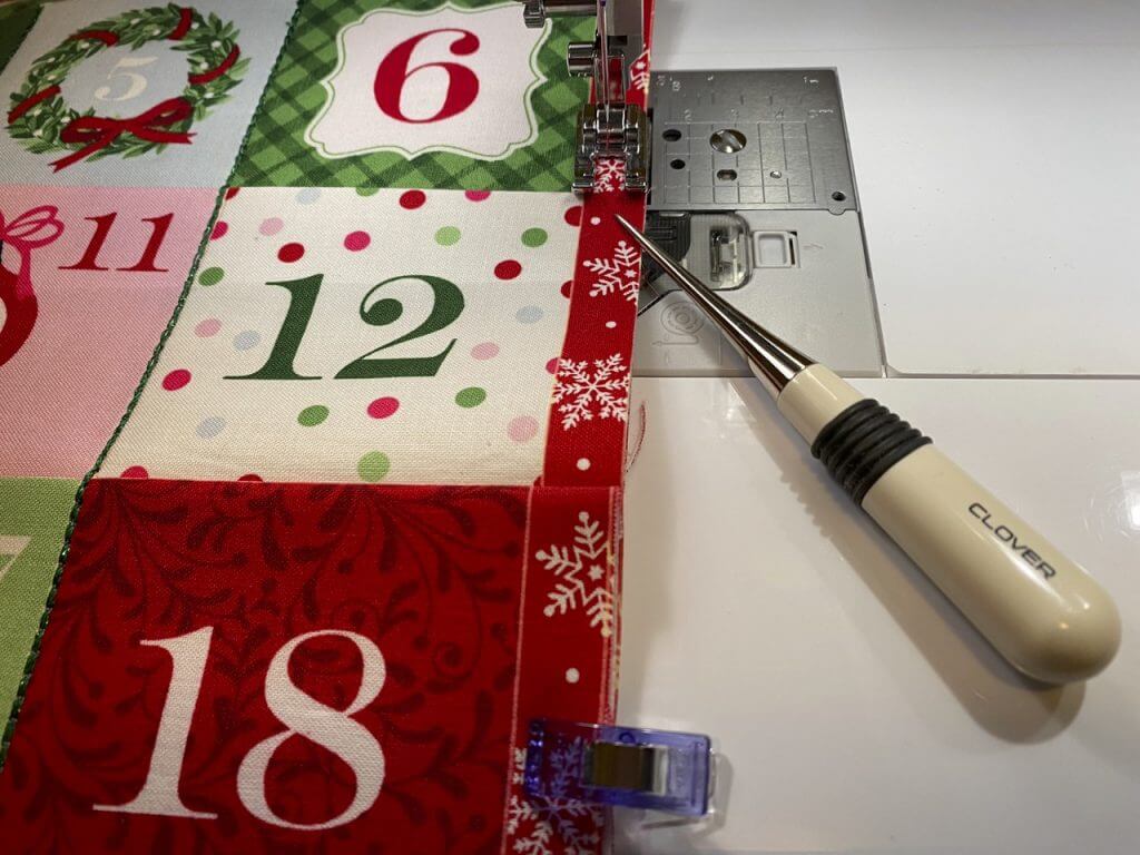 How to Sew an Advent Calendar with the Merry and Bright Panel at The Nancy Zieman Productions Blog