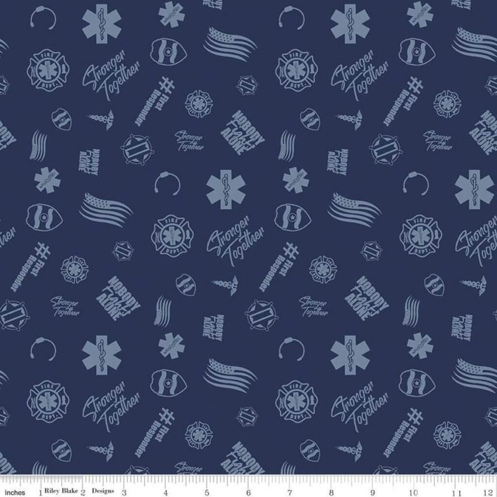 NEW! Nobody Fights Alone - First Responder Fabrics by Riley Blake Designs are now available at ShopNZP.com