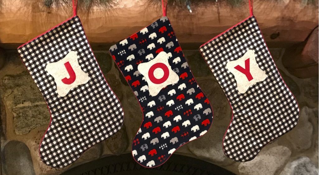 NEW! Monogrammed Christmas Stocking Sewing Tutorial by The Stitch it! Sisters