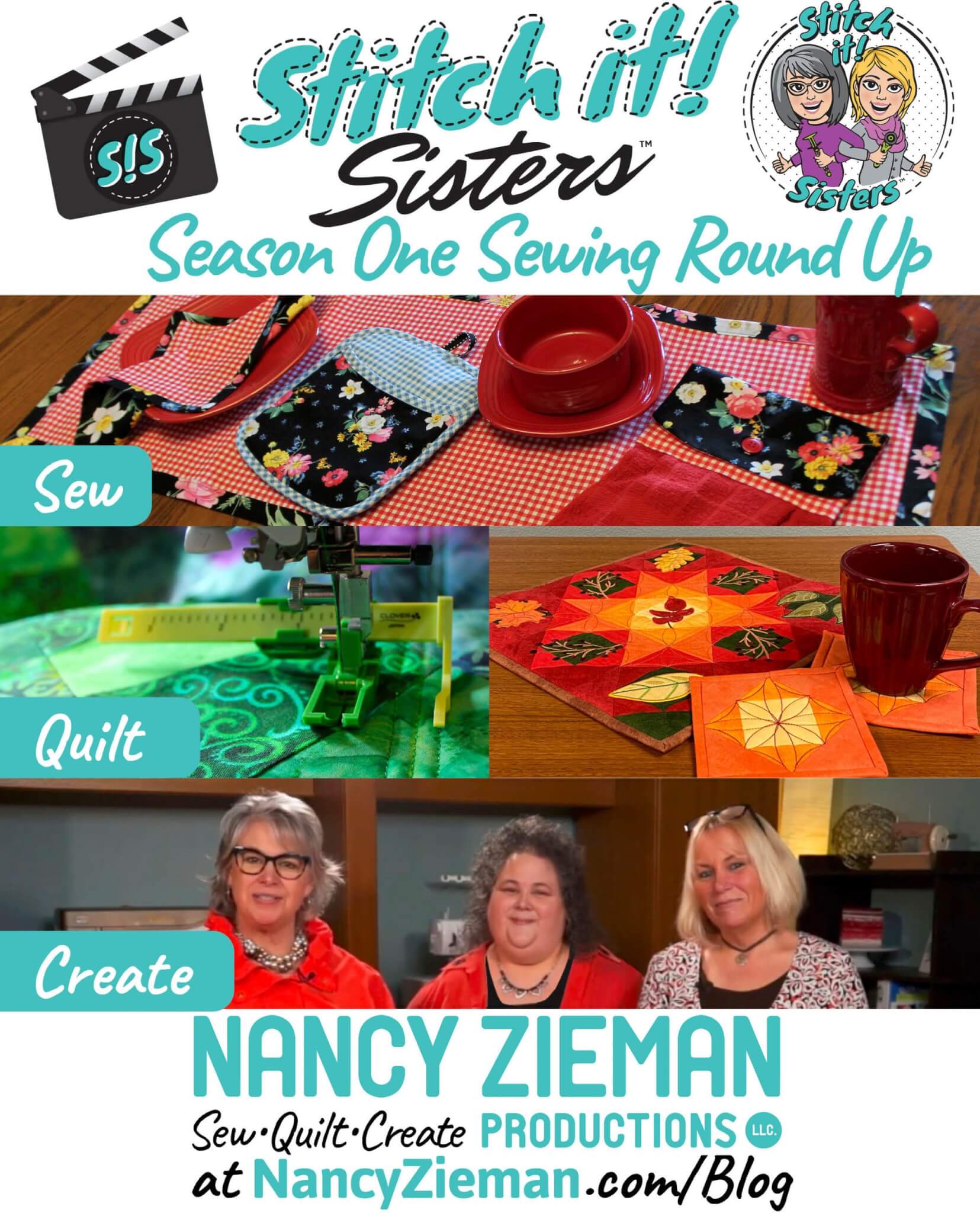 Season Stitch it Sisters SIS Season One Wrap Party and Sewing Round Up