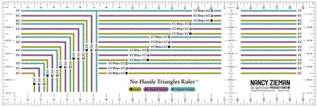 NEW! Exclusive No-Hassle Triangles Ruler by Nancy Zieman Productions available exclusively at ShopNZP.com