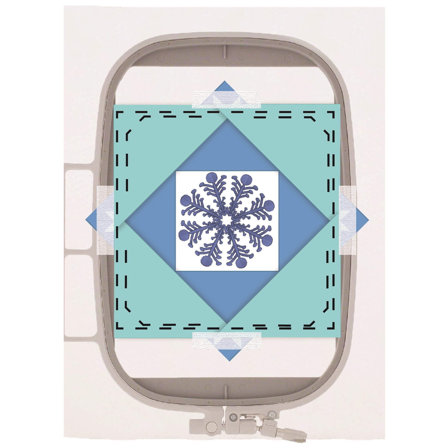 Exclusive Quick Quilting in the Hoop: Winter Snowflakes Embroidery Collection and Book available at ShopNZP.com