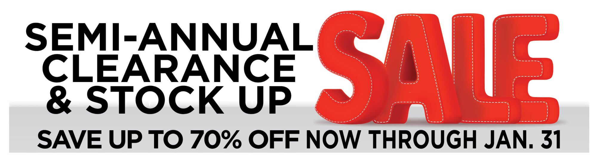 HALF-ANNUAL CLEARANCE AND STOCK SALE ON ShopNZP.com