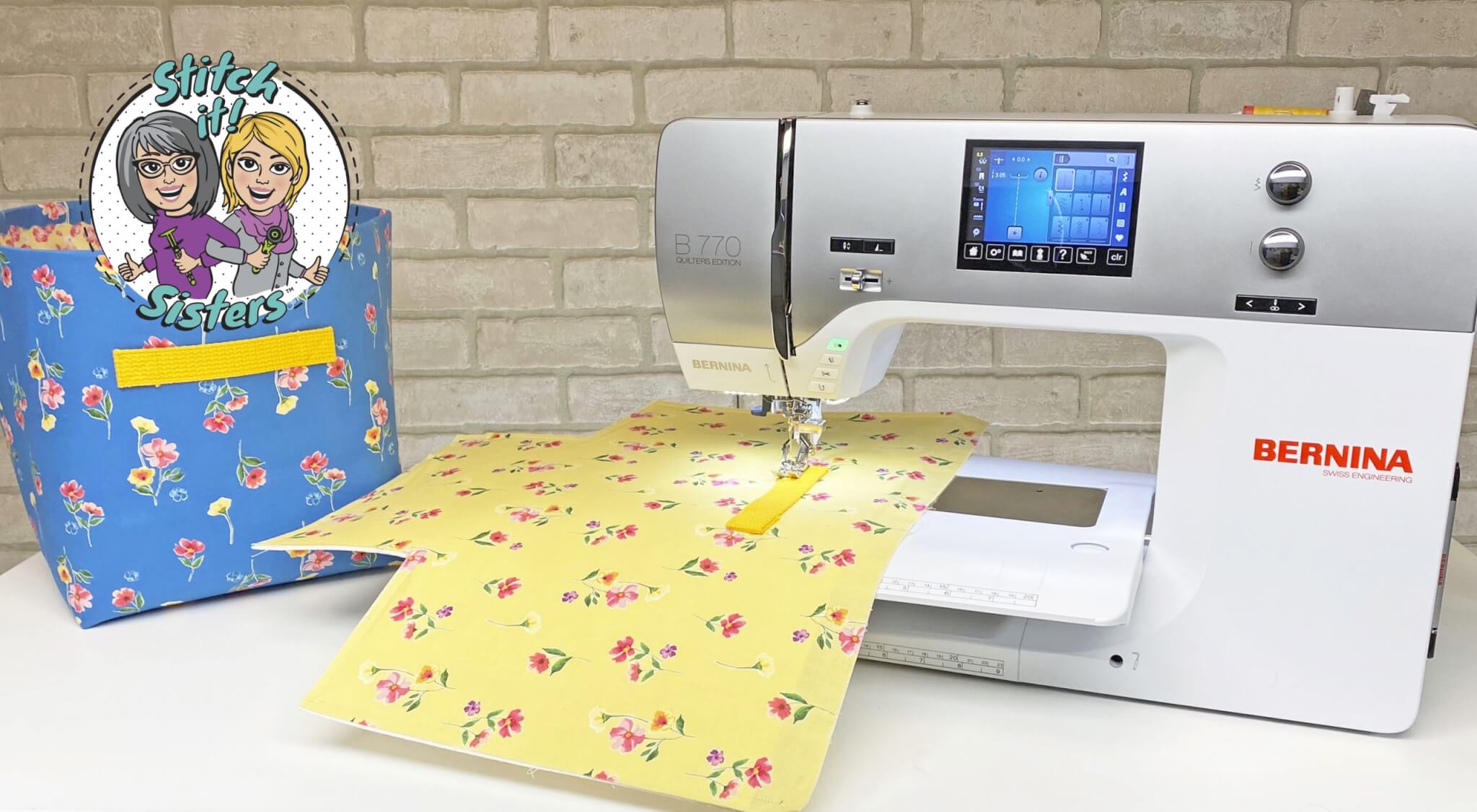 Sew Organized Fabric Bin Sewing Tutorial by the Stitch it! Sisters at The Nancy Zieman Productions Blog