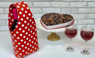 Valentines Day Wine Tote Sewing Tutorial at the Nancy Zieman Productions Blog 2
