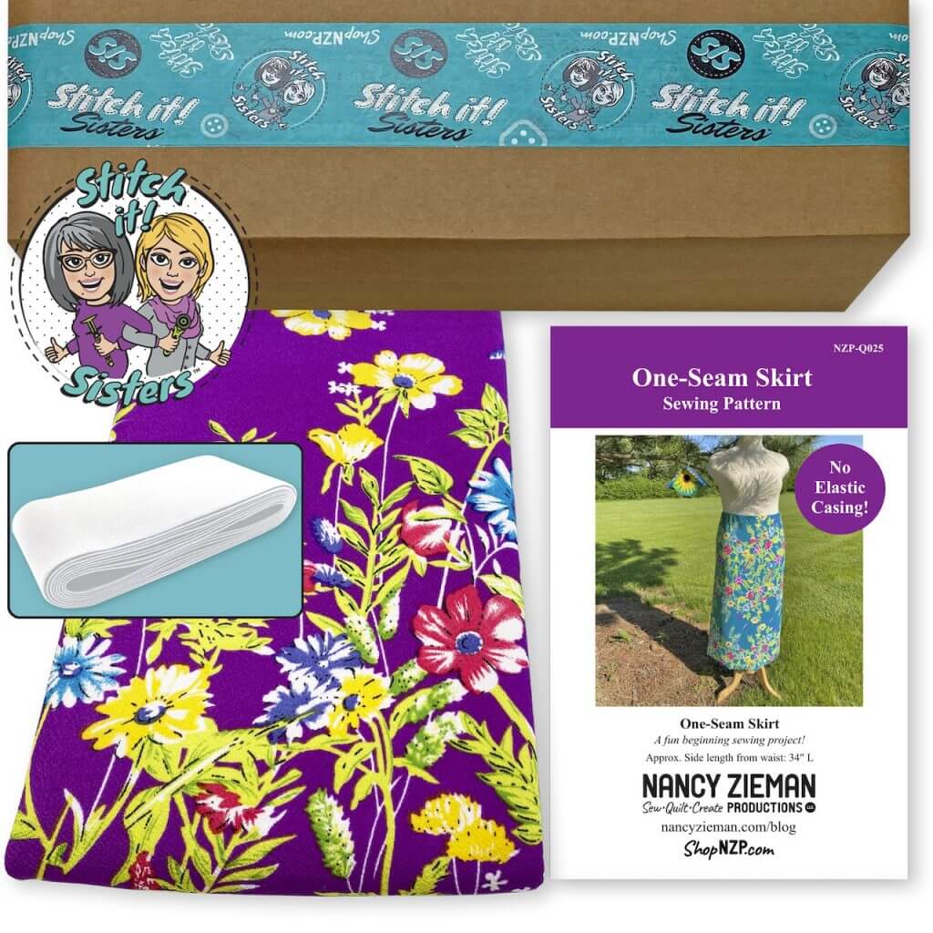 One Seam Skirt Sewing Project Bundle Box available at Nancy Zieman Productions at ShopNZP.com
