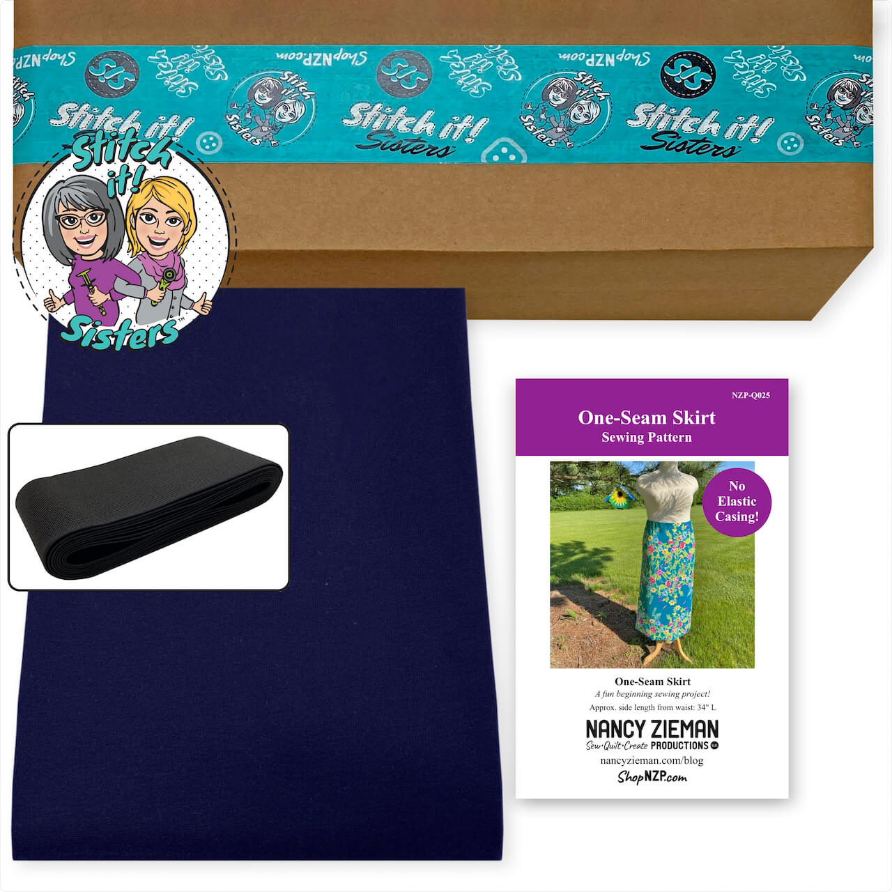 One Seam Skirt Sewing Project Bundle Box available at Nancy Zieman Productions at ShopNZP.com