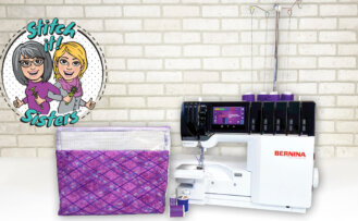 Serger Techniques Zipper Pouch Sewing Tutorial by Pam Mahshie from BERNINA at The Nancy Zieman Productions Blog as Seen on Stitch it Sisters