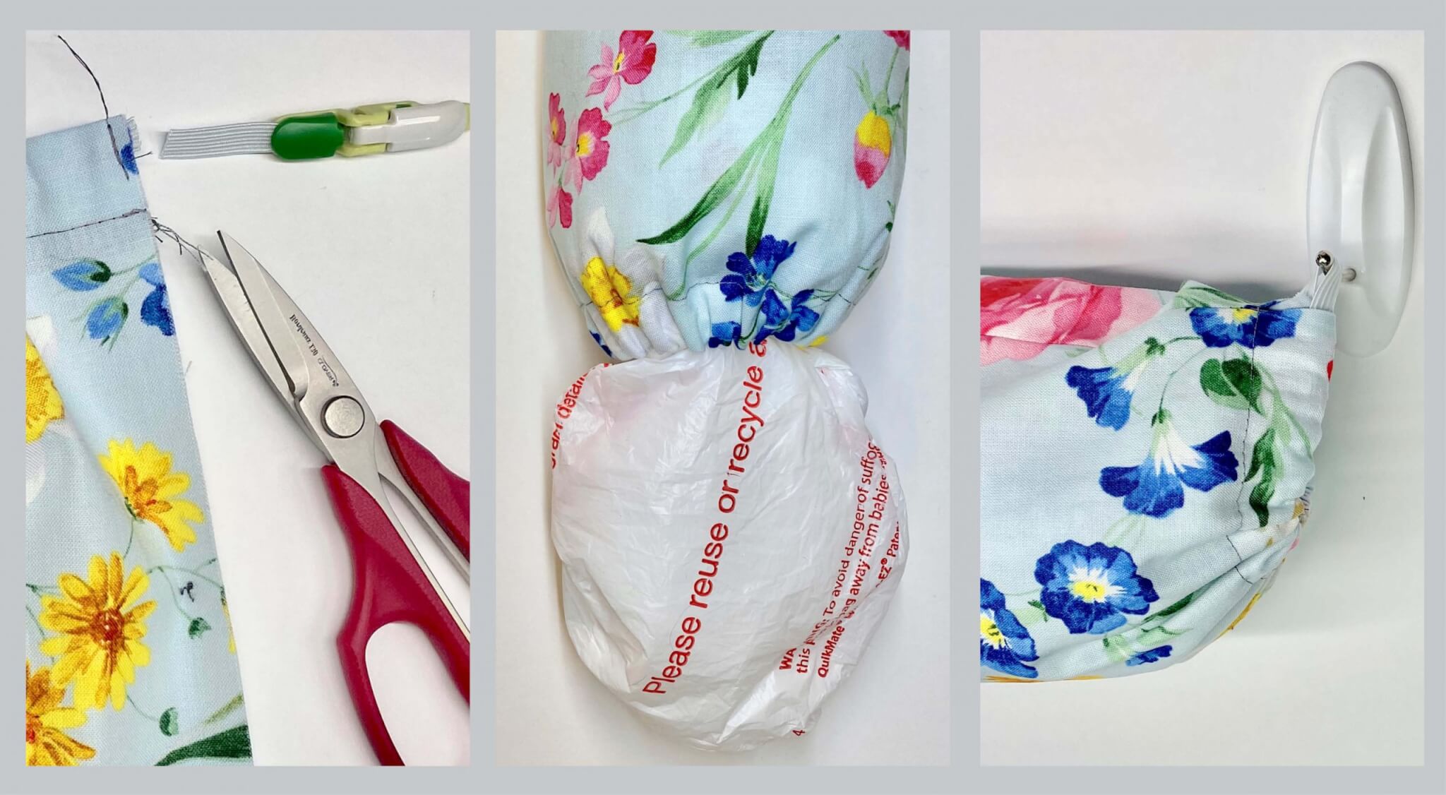 Plastic Bag Dispenser, No Sew!, DIY