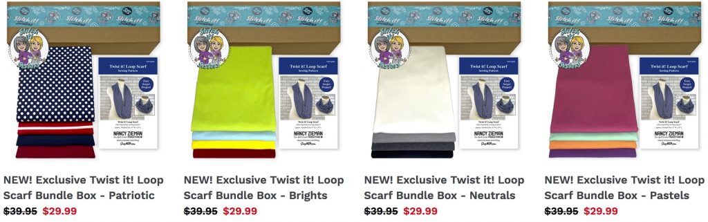NEW! Exclusive Twist it! Loop Scarf Bundle Boxes available at Nancy Zieman Productions ShopNZP.com