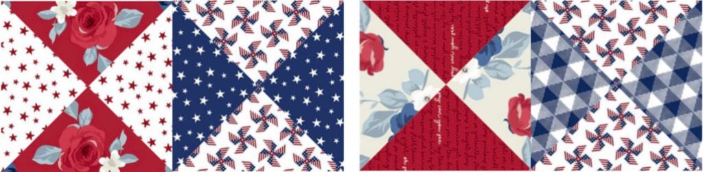 NEW! Stitch it! Sisters Patriotic Quarter-Square Triangles Table Runner available at Nancy Zieman Productions at ShopNZP.com