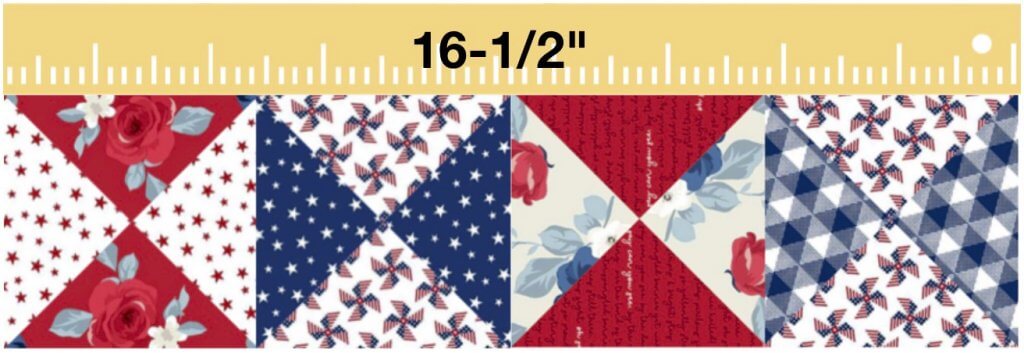 NEW! Stitch it! Sisters Patriotic Quarter-Square Triangles Table Runner available at Nancy Zieman Productions at ShopNZP.com