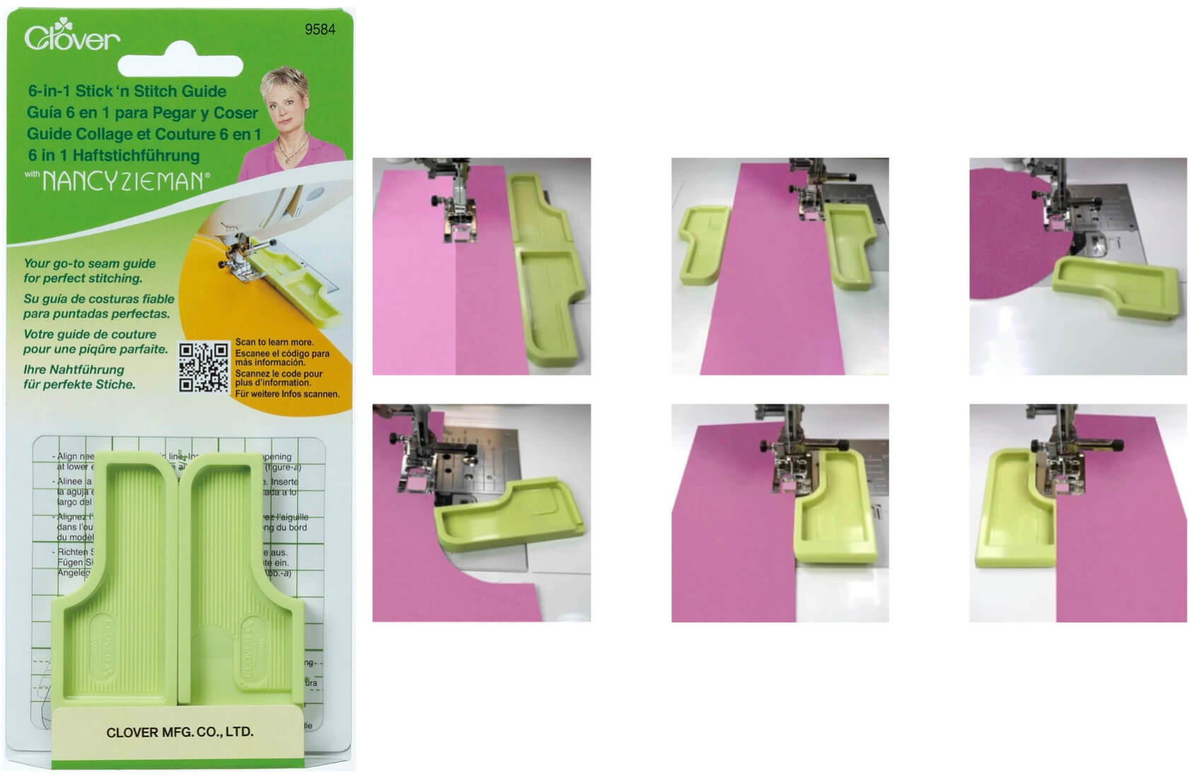 Clover's 6-in-1 Stick 'n Stitch Guide Available at Nancy Zieman Productions at ShopNZP.com