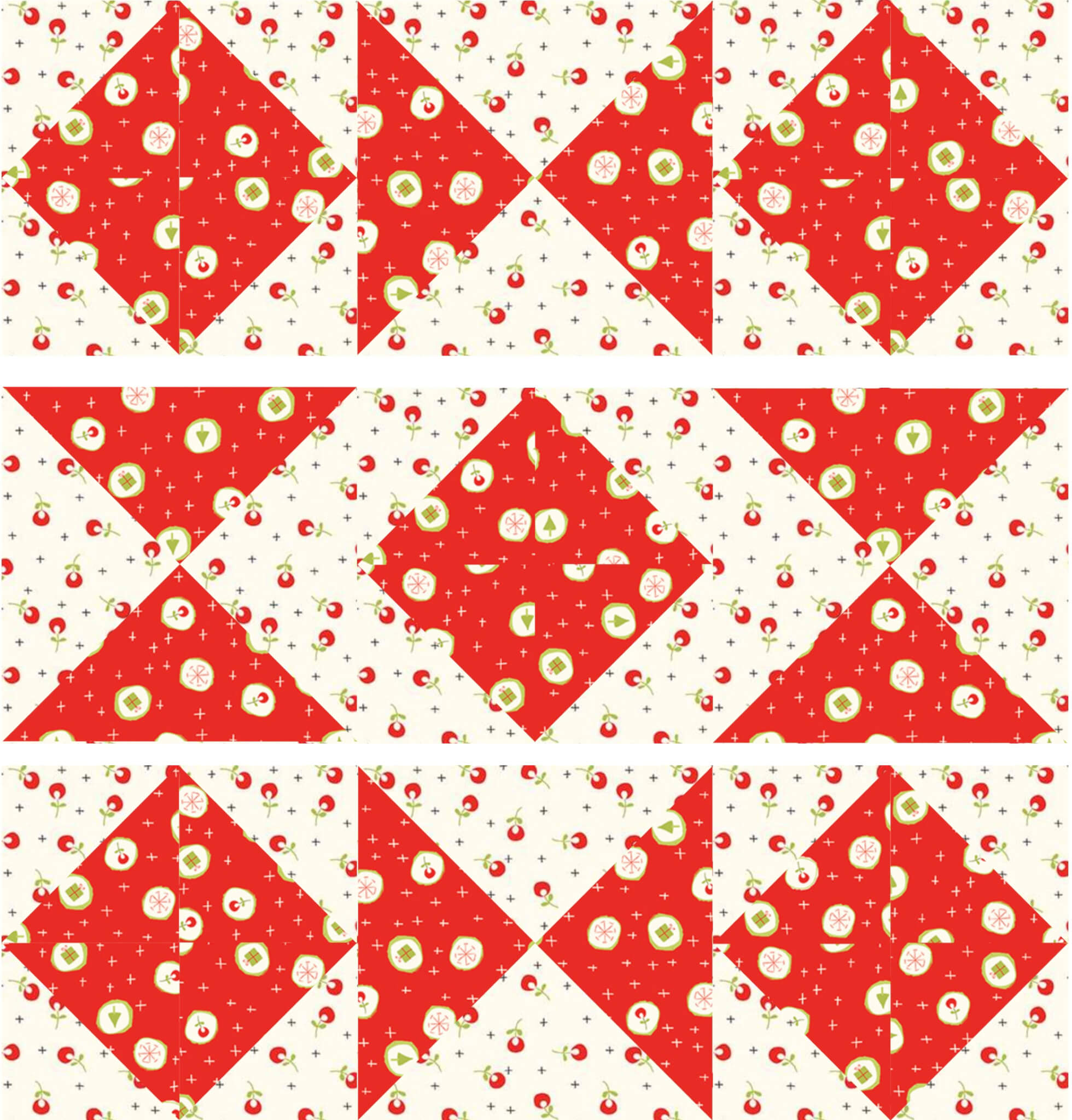 August 2021 NZP Block Of The Month Combination Star Quilt Block
