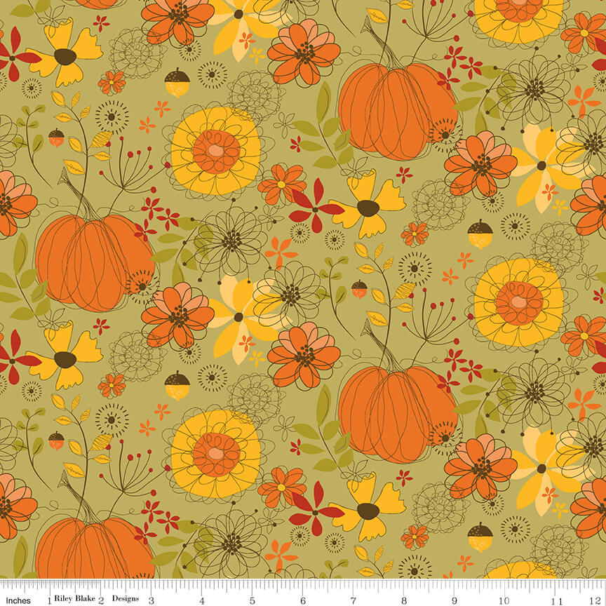 Give Thanks Fabric by the Yard Available at Nancy Zieman Productions at ShopNZP.com