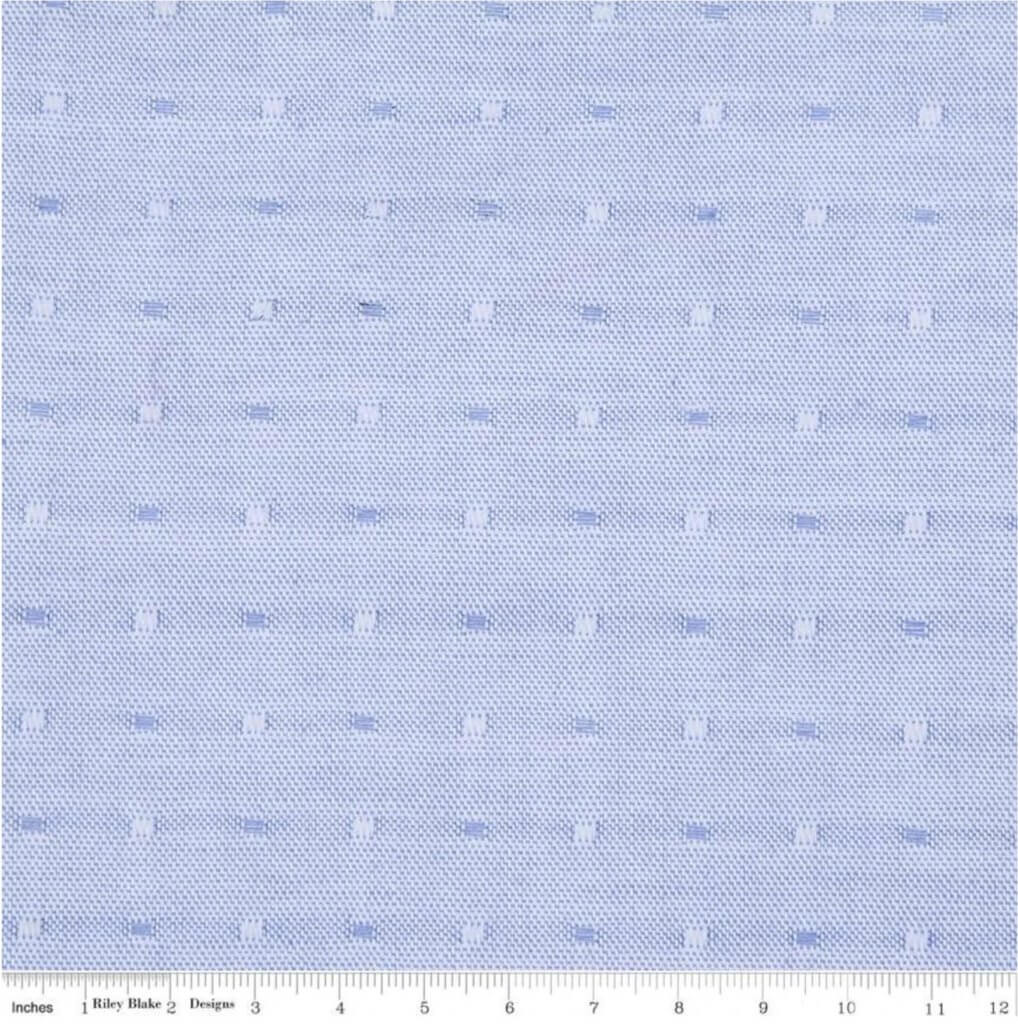 Chambray Dot Blue fabric available from Nancy Zieman Productions on ShopNZP.com